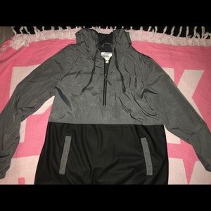 Grey & Black windbreaker